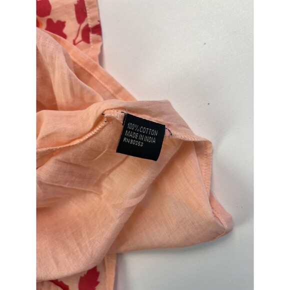 Meadow Rhodes Floral Maxi Dress L Smocked Tiered Babydoll Cottagecore Milkmaid - Picture 9 of 10